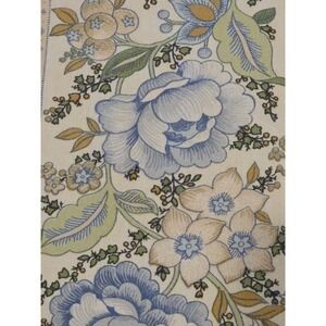 Vtg 1974 Golding Upholstery Fabric RICHMOND‎ Floral Queen Bedspread Or Yardage
